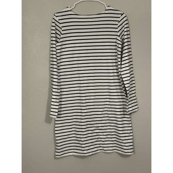 Hanna Andersson Girl's White/Black Striped Dress w/unicorns Sz. 14 100% Cotton - Picture 5 of 5